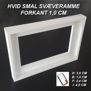 Svæverammer Hvid - Smal (På lager)